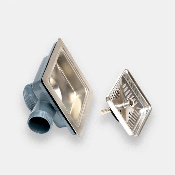 Kitchen tee Drainer dishwashing pool Drain pipe Square Drainer